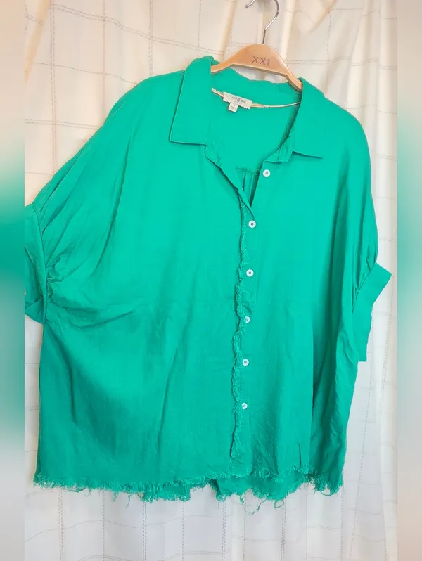 Umgee Hear Me Out Linen Blend Top - Image 2