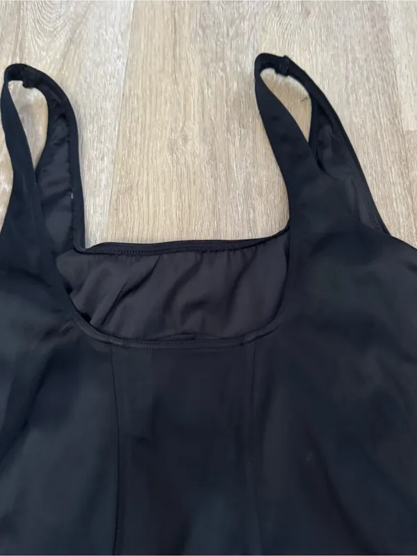 White Fox Boutique Black Scoop-Front Bodysuit - Image 5
