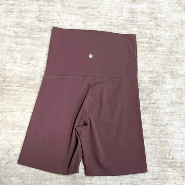 Baydi Women’s Maternity XS Plum Biker Shorts Stretch Belly Band Casual Basic - Image 5