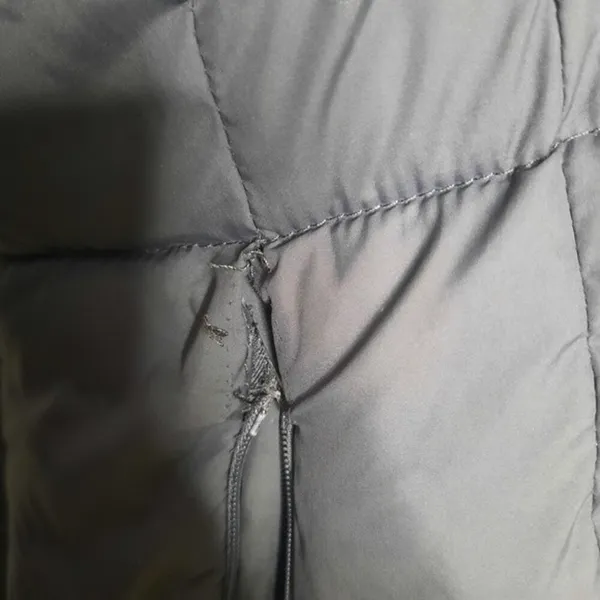a.n.a Faux Fur Trimmed Puffer Coat Gray Size Medium - Image 5