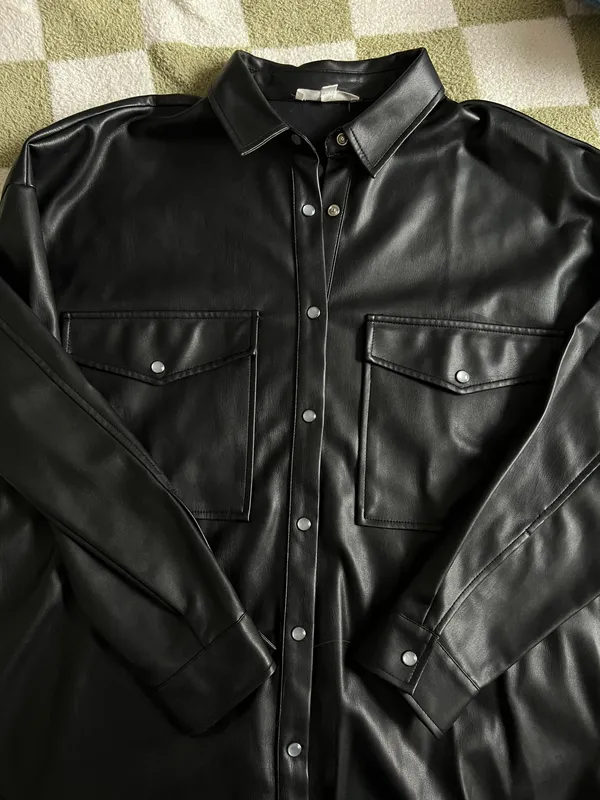 12th Tribe Leather Shacket - Image 7