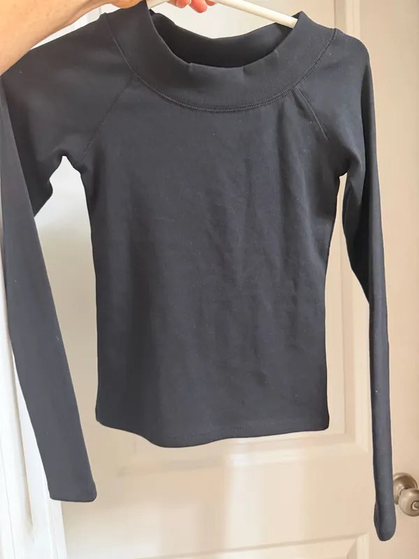 ZARA Black Long Sleeve Top - Image 6
