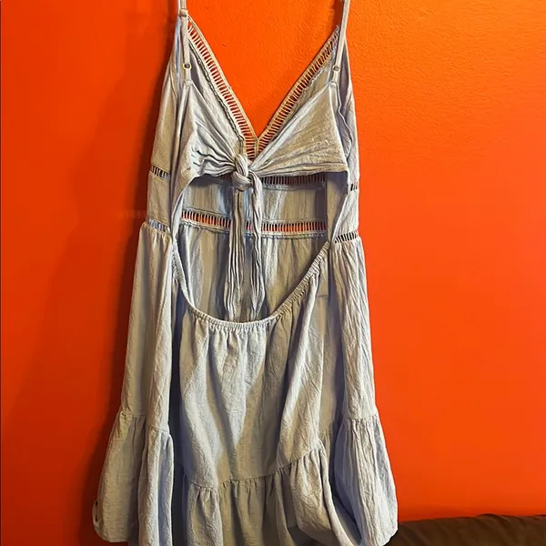 Cider Light Blue Backless Dress - Image 2