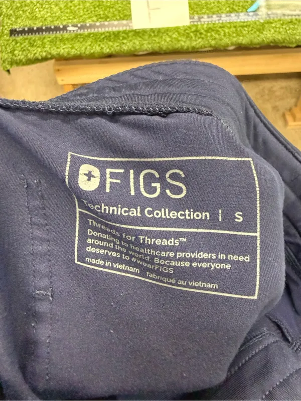 Figs Zamora Jogger Scrub‎ Pant Navy Blue Drawstring Medical Women’s Small - Image 5