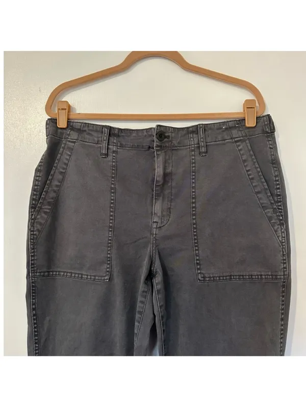 Madewell Slim Straight Utility Pant Gray Womens 31 - Image 3