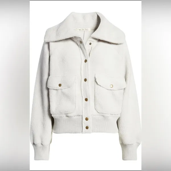 We‎ the Free People Shasta Cardi Jacket in Morning Fog Size XL Revolve - Image 4