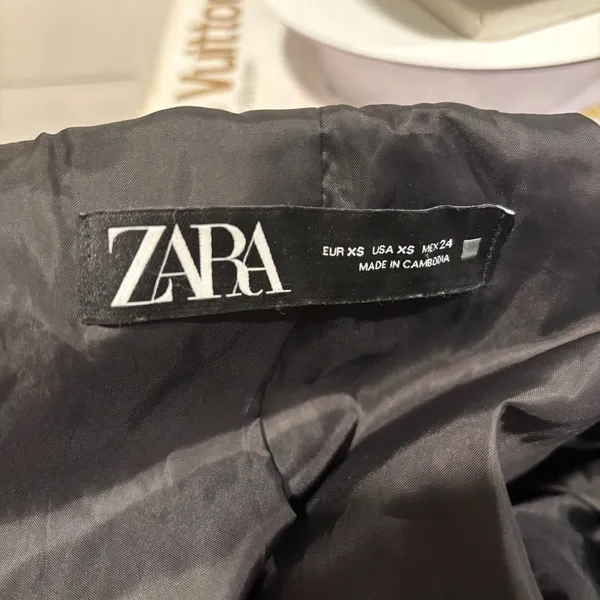 Zara Black Faux Leather Moto Jacket - Image 8