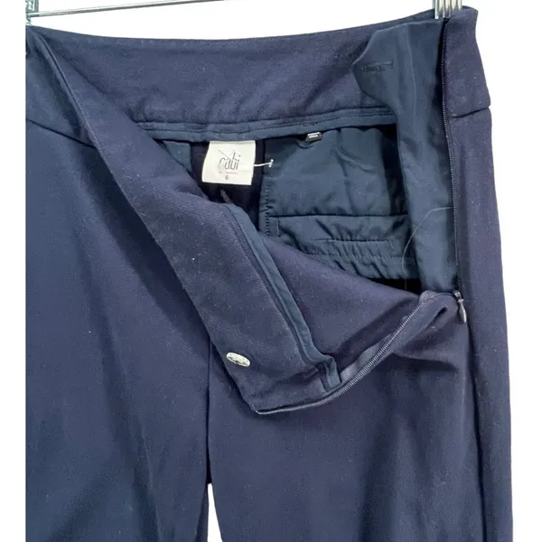 Cabi‎ Pants Womens 6 Navy Blue 9 to 5 Bootcut Trousers Pockets Stretch #5312 - Image 2