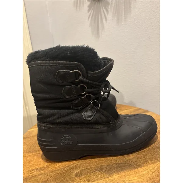 Sorel Women's Kaufman Canada Rubber Nylon Winter Felt Lined Snow Boots‎ Size 10 - Image 4