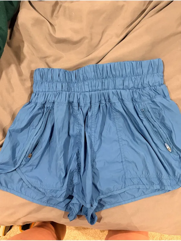 Free People Movement Blueish Teal Shorts - Image 2