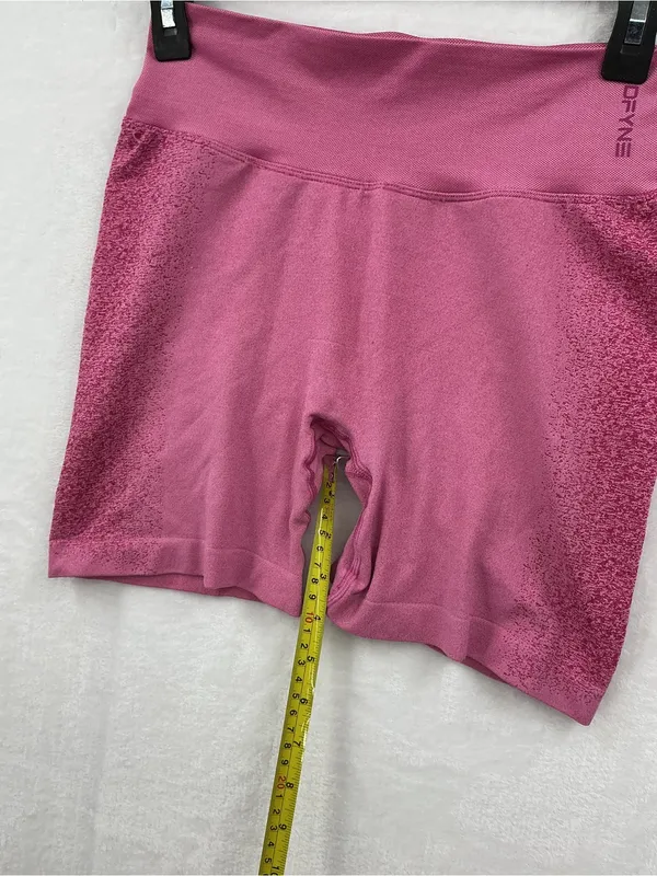 Dfyne High-Waist Seamless Athletic Shorts — Dusty Rose 1123 - Image 4