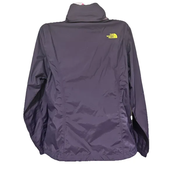 North Face DryVent Purple Yellow Hooded Rain Jacket M Hiking Camping Gorpcore - Image 3