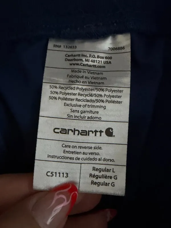 Carhartt Force Women L Navy Blue Essential Jogger Scrub Pants Medical Nurse - Image 7