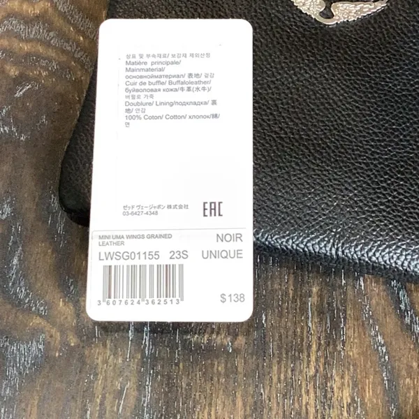 Zadig & Voltaire Black Leather Wristlet - Image 9