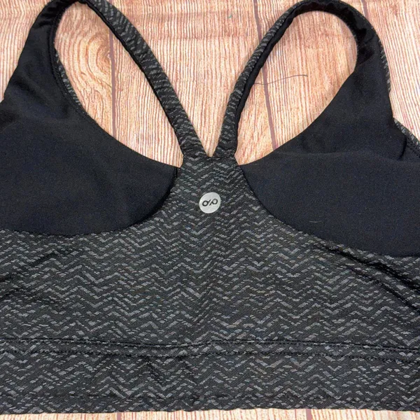 Dip Black Patterned Sports Bra - Image 5