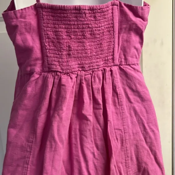 American Eagle Pink Lined Sundress with Adjustable Straps & Front Buttons-Medium - Image 7
