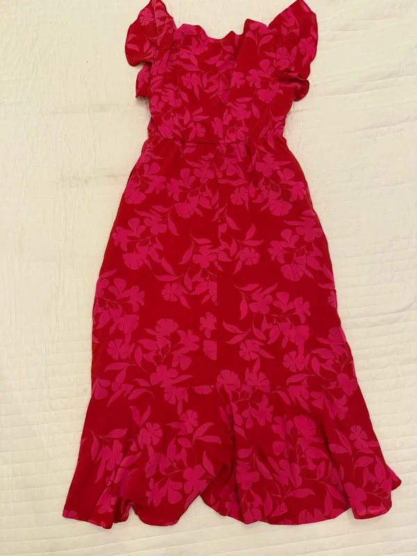 Floral Maxi Dress Red - Image 2