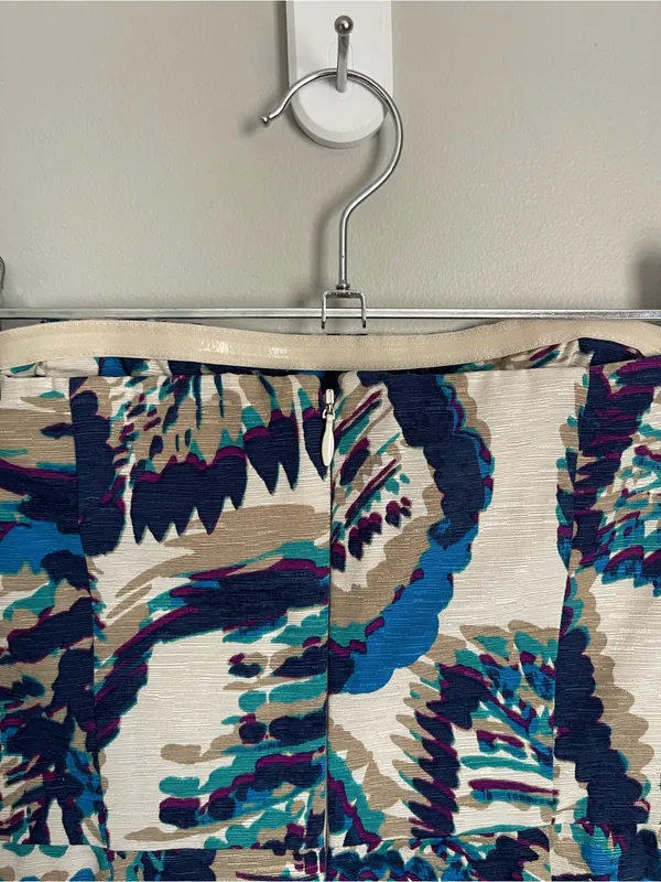 BANANA REPUBLIC FACTORY | Silk Blend Strapless Printed Dress Sz 0 - Image 8