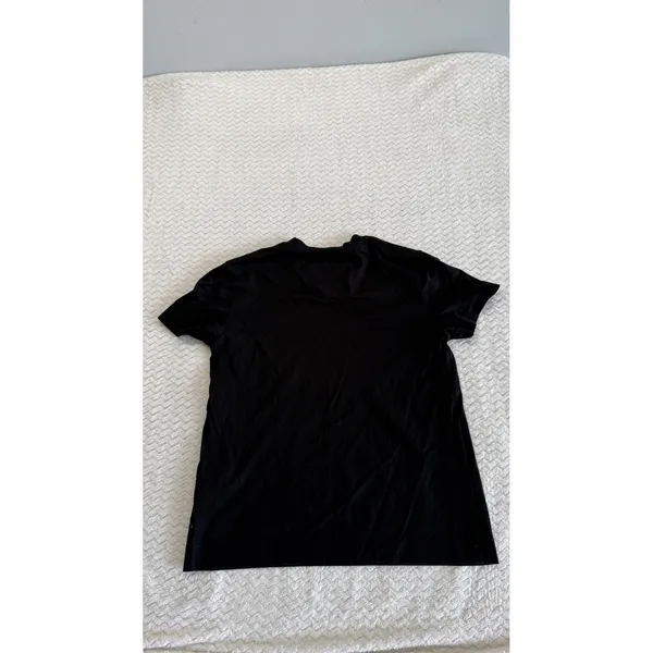 Givenchy Black Cotton 4G Logo Embroidered Neck T-Shirt BA70033YM3 Womens Small - Image 2