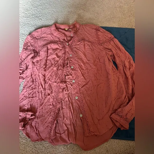 Free‎ people medium pink blouse - Image 2