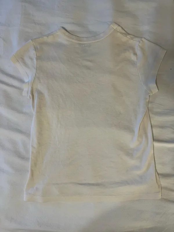 Brandy Melville Cream Graphic Tee - Image 2
