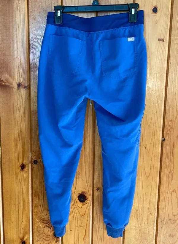 Blue Jogger Pants fig pants size XS Zamora tapered pants nurse scrubs doctor - Image 6
