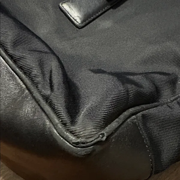Coach Classic K1K 7434 Vintage Black Twill & Leather Carryall Bag - Image 9