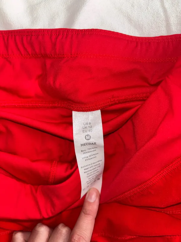 Red athletic skirt Size 8 - Image 2
