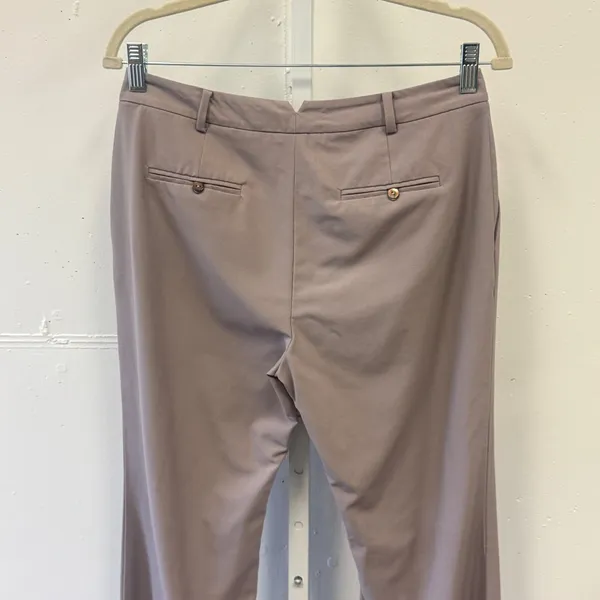Ann Taylor Mauve Taupe Wool Blend Straight Leg Dress Pants Size 4 Career Classic - Image 5