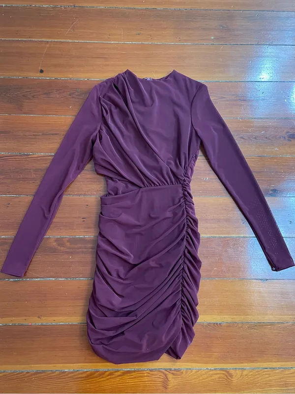 House of CB Lucinda Cutout Mini Dress in Mulberry S S Tall 🧡🎀 - Image 10