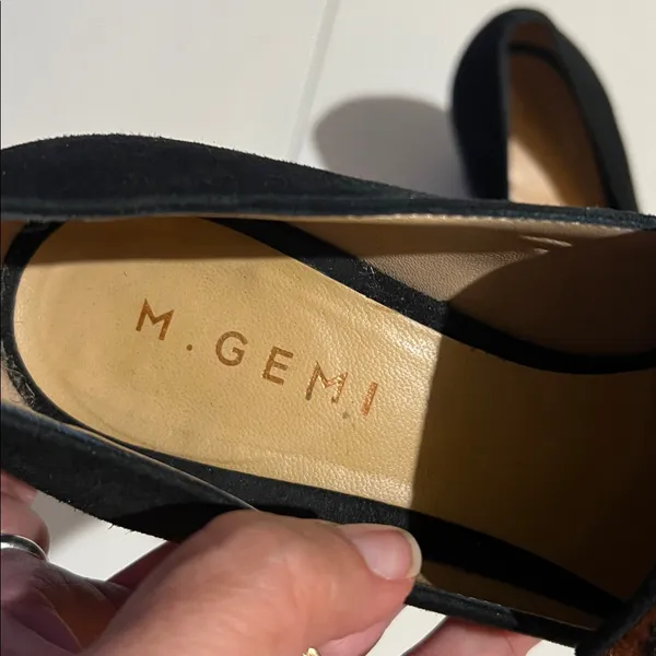 M. Gemi Lettura Block Heel buckled Fringe Loafer size 37 made in Italy leopard - Image 9