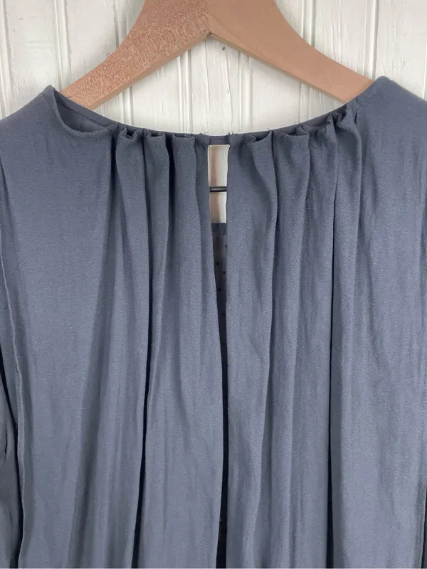 Free People Soul Serene Top Black Size XS Sheer Contrast Whimsigoth Boho Witchy - Image 14