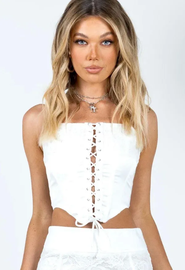 White Corset Top - Image 3