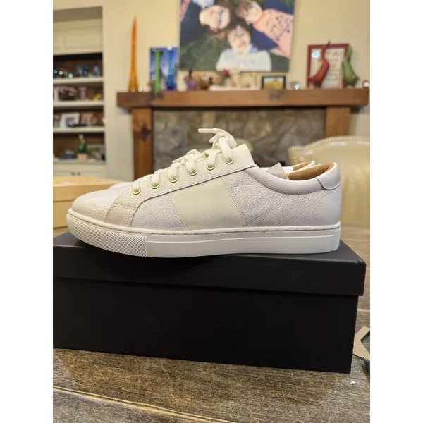 Club Monaco Jowenna White Low Top Sneaker Women's Size 9 Leather Classic! - Image 6