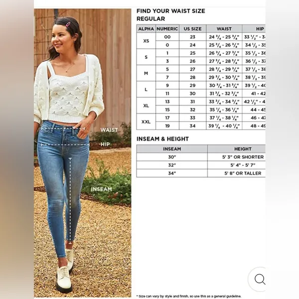 Signature Levi High Rise Jeggings 7 28W Light Wash - Image 6