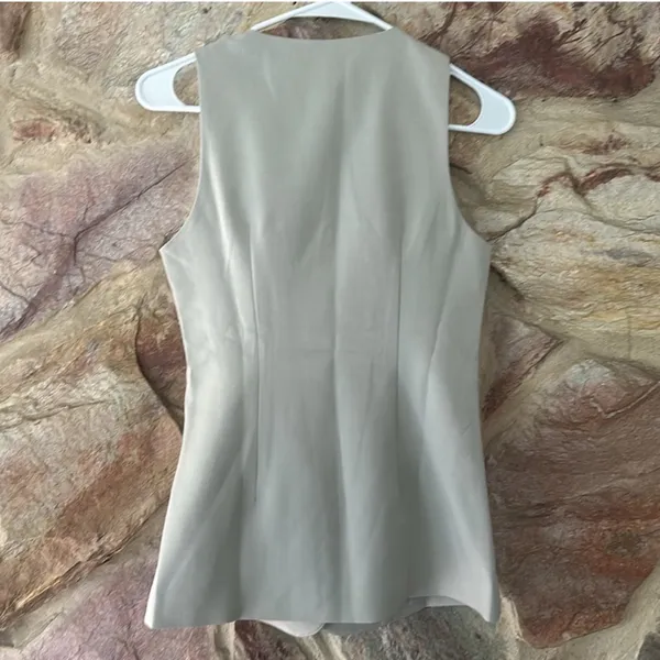Commense Button Split Sleeveless Pants Set size Medium Gray - Image 4