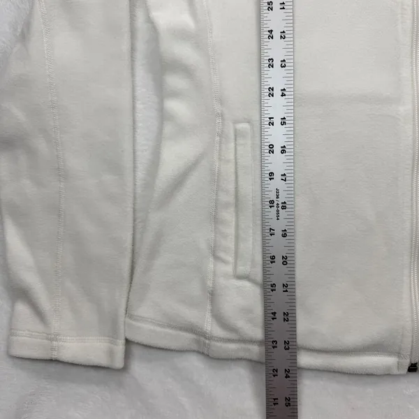 Patagonia Fleece Jacket Full Zip Bud Light White‎ Outdoors Women's M - Image 3