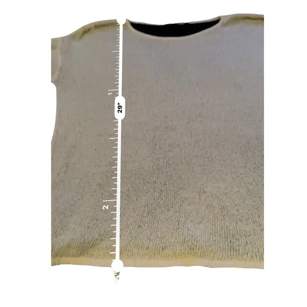 Akira Black Label Sweater Womens Medium‎ Cream Black Reversible Knit Slouchy - Image 6