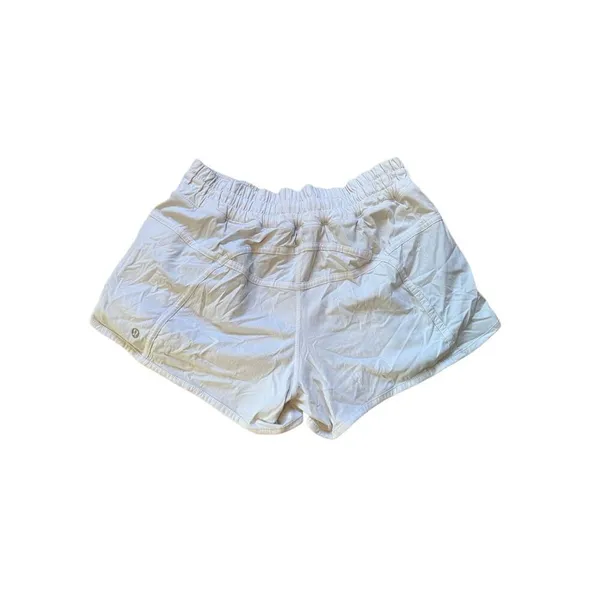 Lululemon Tracker Shorts Low Rise White Size 8 - Image 3