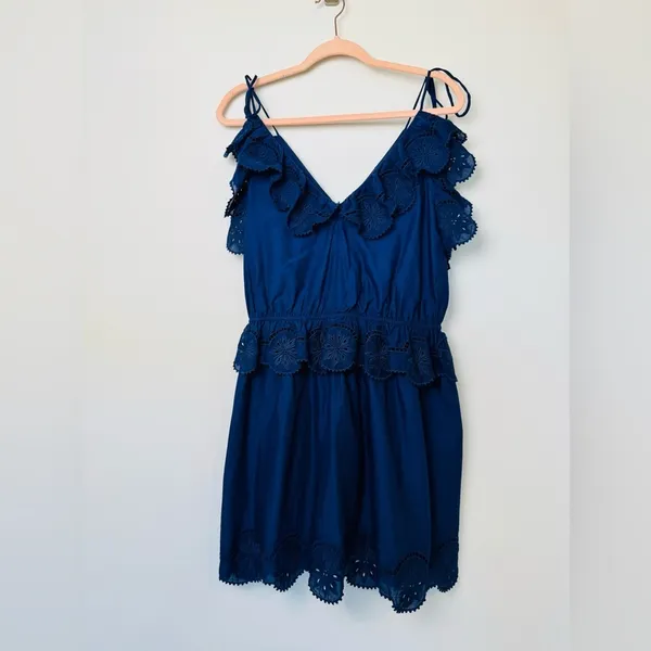 & OTHER STORIES Embroidered Strappy Mini Dress - Image 11