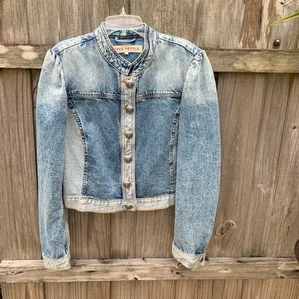 Free People Aubrey Jean Jacket - Image 2