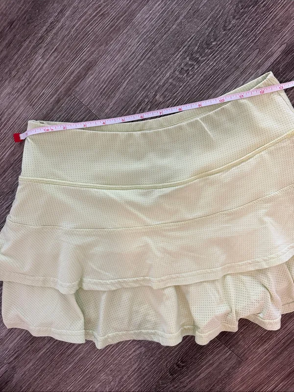Lija Match Skort tennis pickleball tiered skirt athletic lime green XS - Image 6