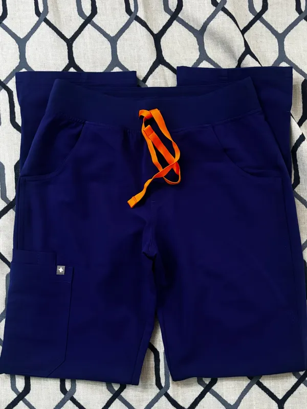 Figs Women High Rise Slim Pants in size XS in Deep Royal blue NWOT - Image 3