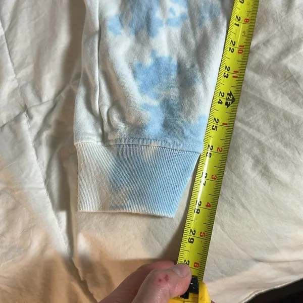 Roller Rabbit Blue Monkey Tie Dye White and Blue Sweatpants Size Medium - Image 10