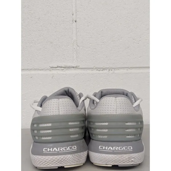 Womens Sz 10.5 Under Armour Charged Rogue Lace-Up White Trainers 3021247_106 - Image 5