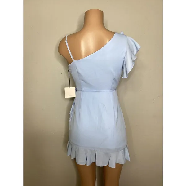 New. SUPERDOWN light blue wrap dress - Image 11