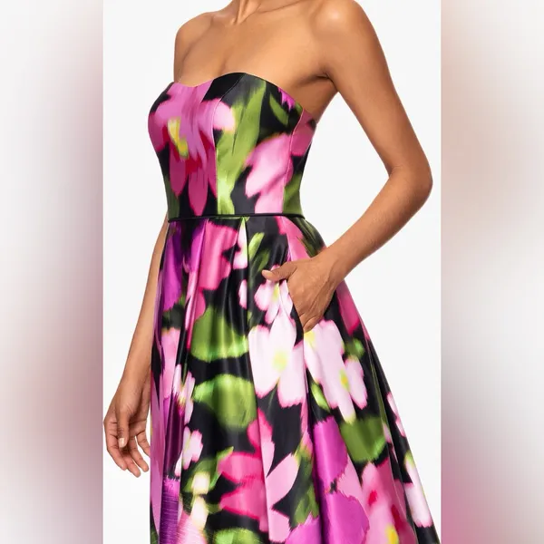 Betsy & Adam (G2) Strapless High-Low Gown NWT SIZE 10 - Image 4