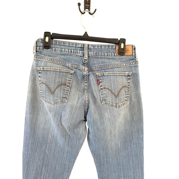 Levis‎ 526 Slender Bootcut Jeans Vintage Y2k 4 Med Blue Denim Mid Rise Size 28 - Image 3