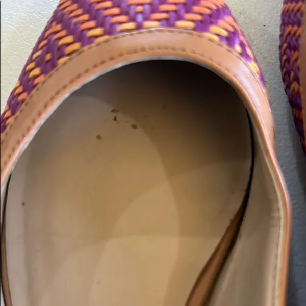 Sole Society Women's Purple and Tan Flats - Image 5