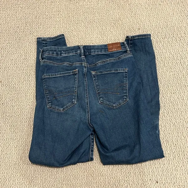 American Eagle Outfitters Dark Blue Women's Jeans - Image 6